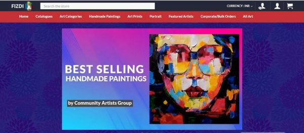 the fifth best website to sell artwork is fizdi
