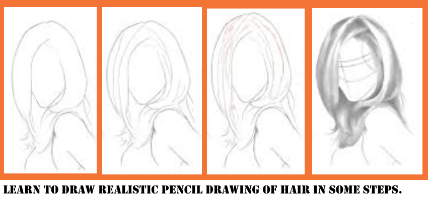 A Girl hair design drawing || tricks Pencil sketch - YouTube