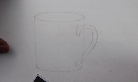Step 2 to Draw a Still Life:- Start Drawing the Shapes