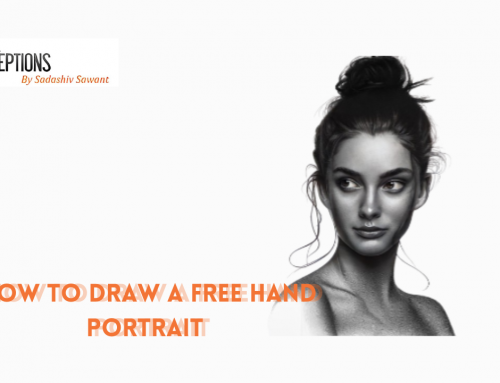 Step by Step Drawing Tutorials – How to draw a free hand portrait