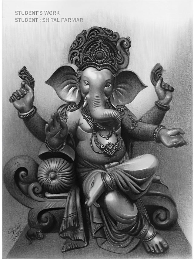 Ganpati Sketches by Pencil Perception Academy’s Talented Students