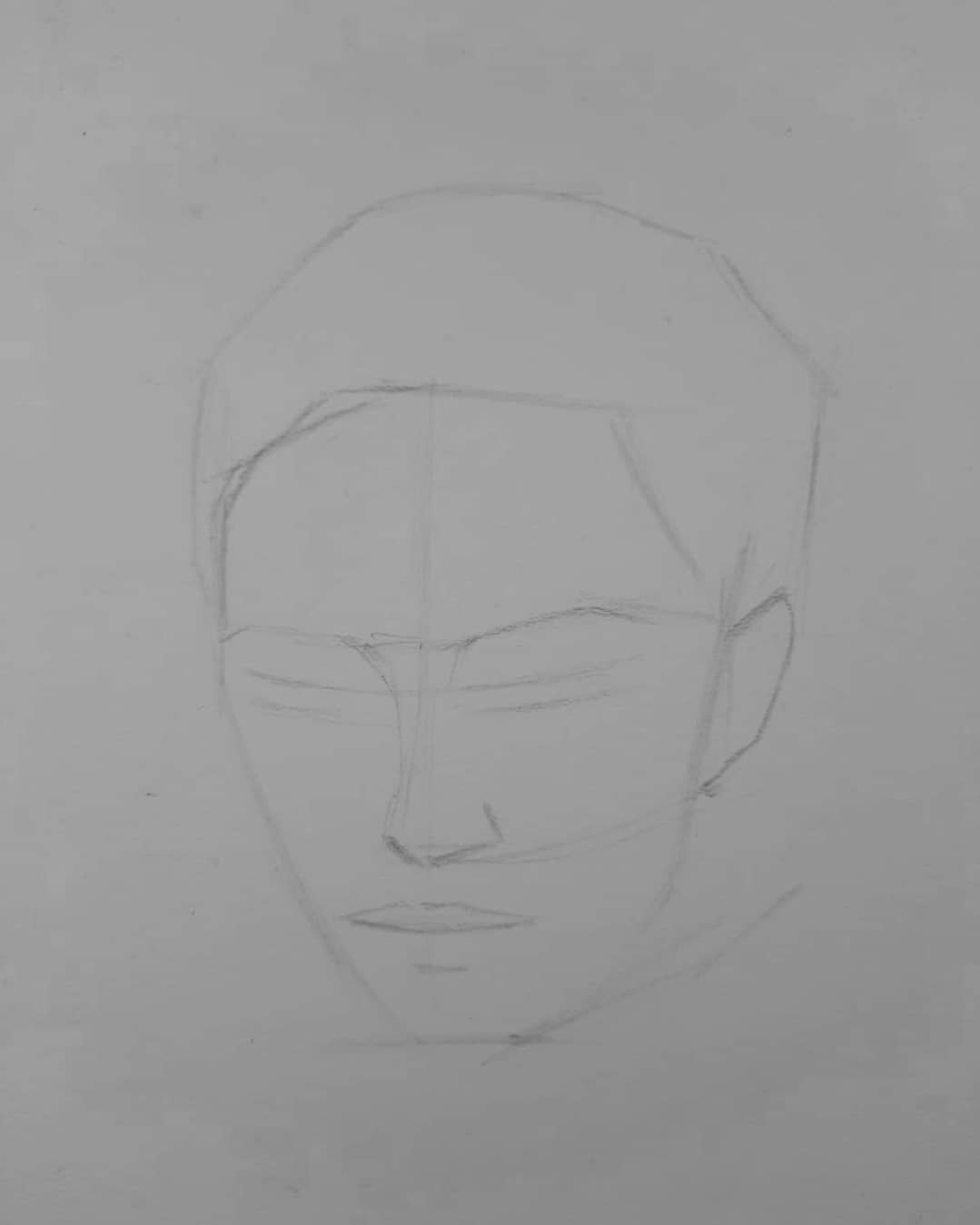 Learn to Draw a Face with Simple Step 1